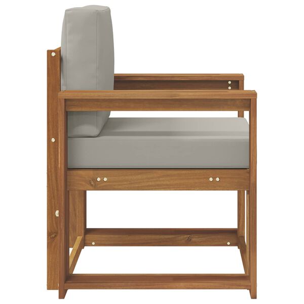 vidaXL Vonkaj&scaron;ia pohovka Mas&iacute;vne ak&aacute;ciov&eacute; drevo a polyester