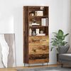 vidaXL Highboard so z&aacute;suvkou 2 pcs Star&eacute; drevo Kompozitn&eacute; drevo