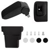 vidaXL Lakťov&aacute; opierka do auta čierna 17x32x(37-53) cm ABS