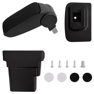 vidaXL Lakťov&aacute; opierka do auta čierna 17x32x(37-53) cm ABS