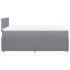 vidaXL Boxspring posteľ s matracom bledosiv&aacute; 120x200 cm l&aacute;tka