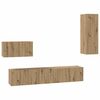 vidaXL N&aacute;stenn&yacute; TV kabinet 4 pcs Remeseln&yacute; dub Kompozitn&eacute; drevo