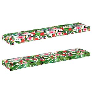 vidaXL Sada vank&uacute;&scaron;ov na palete 2 pcs Tropick&aacute; džungle 180 x 40 x 8 cm