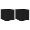 vidaXL TV n&aacute;stenn&eacute; skrinky s LED svetlami 2 ks čierne 30,5x35x30 cm