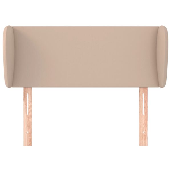 vidaXL Čelo postele so záhybmi kapučínové 83x23x78/88 cm umelá koža