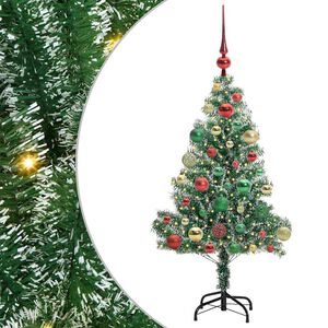 vidaXL Umel&yacute; vianočn&yacute; stromček, snehom obalen&yacute;, s LED svetlom 120 cm