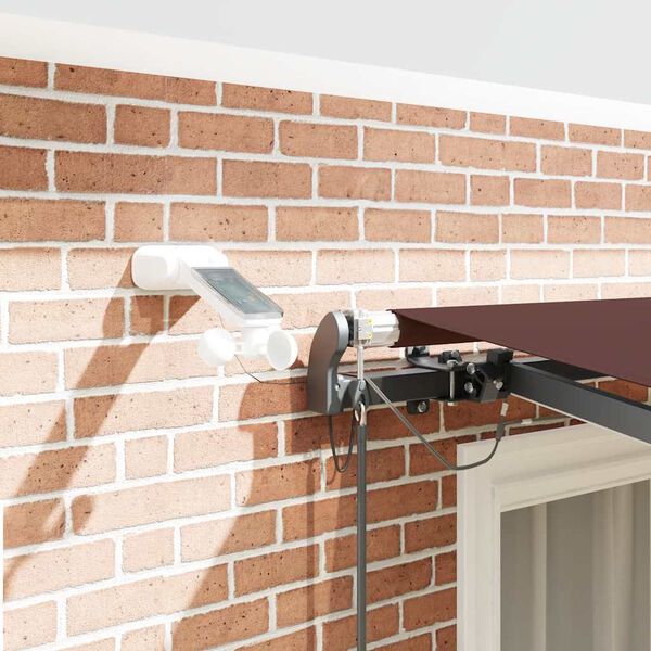 vidaXL Automaticky zaťahovacia mark&iacute;za s LED hned&aacute; 300x250 cm