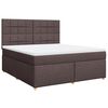 vidaXL Boxspring posteľ s matracom tmavohned&aacute; 180x200 cm l&aacute;tka