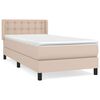 vidaXL Boxspring posteľ s matracom kapuč&iacute;nov&aacute; 80x200 cm umel&aacute; koža