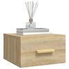 vidaXL Nástenný nočný stolík dub sonoma 35x35x20 cm