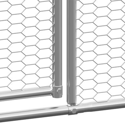 vidaXL Vonkajšia klietka pre sliepky 2x6x2 m pozinkovaná oceľ