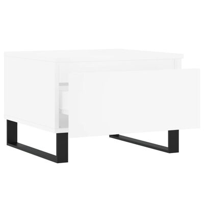 vidaXL Konferenčný stolík biely 50x46x35 cm kompozitné drevo