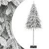 vidaXL Umel&yacute; vianočn&yacute; stromček so snehov&yacute;mi vločkami 210 cm