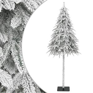 vidaXL Umel&yacute; vianočn&yacute; stromček so snehov&yacute;mi vločkami 210 cm