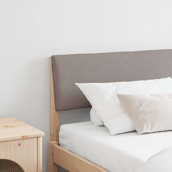 vidaXL Čal&uacute;nen&eacute; čelo postele Sivohned&aacute; 180 cm Mas&iacute;vne borovicov&eacute; drevo