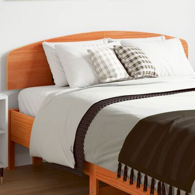 vidaXL Čelo postele voskové hnedé 120 cm masívna borovica
