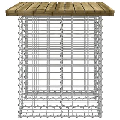 vidaXL Záhradná lavička gabiónový dizajn 100x70x72 cm impreg. borovica