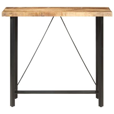 vidaXL Barový stôl 120x58x107 cm surové mangovníkové drevo