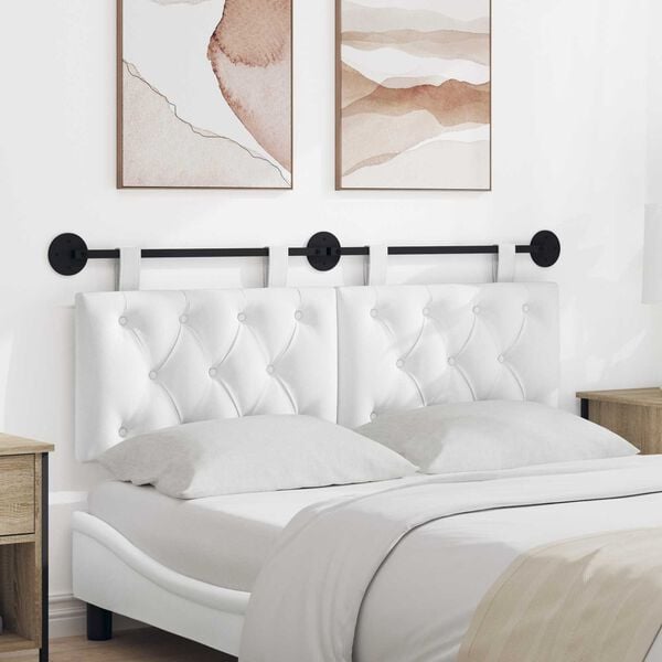 vidaXL Z&aacute;vesn&aacute; Čel&aacute; N&aacute;stenn&yacute; Biely 130 x 55 x 7 cm l&aacute;tka