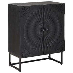 vidaXL Serv&iacute;rovacia skriňa Čierny 55 x 30 x 70 cm