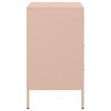 vidaXL Nočný stolík ružový 36x39x68 cm oceľ