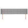 vidaXL Čelo postele so z&aacute;hybmi bledosiv&eacute; 203x16x78/88 cm l&aacute;tka
