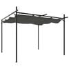 vidaXL Pergola so zaťahovacou strechou antracitov&aacute; 295x292x230 cm