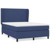 vidaXL Posteľn&yacute; r&aacute;m boxspring s matracom modr&yacute; 140x200 cm l&aacute;tka