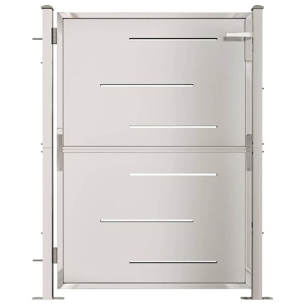 vidaXL Záhradná brána 100x120 cm nehrdzavejúca oceľ