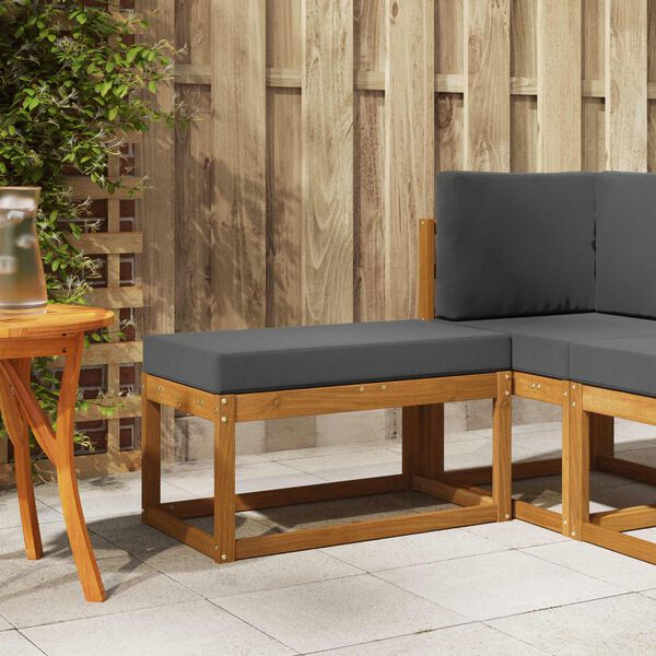 vidaXL Z&aacute;hradn&aacute; stolička, lavička Pevn&eacute; ak&aacute;ciov&eacute; drevo Pr&iacute;rodn&aacute;