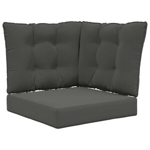 vidaXL Vank&uacute;&scaron; na vonkaj&scaron;iu pohovku Polyester Antracit 60 x 40 x 10 cm
