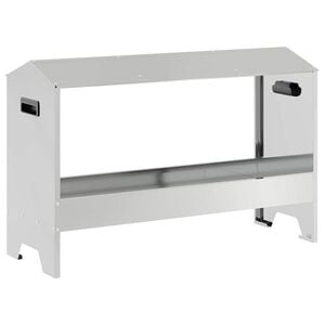 vidaXL Krmn&aacute; žľab pre slede Strieborn&aacute; 81 x 32 x 53,5 cm