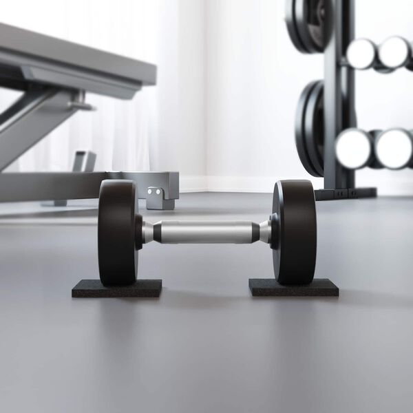 vidaXL Gumov&aacute; podložka Čierna Guma