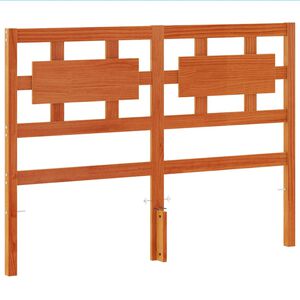 vidaXL Čelo postele voskov&eacute; hned&eacute; 135 cm mas&iacute;vna borovica