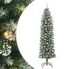vidaXL Umel&yacute; chud&yacute; vianočn&yacute; strom Zelen&aacute; a biela 240 cm