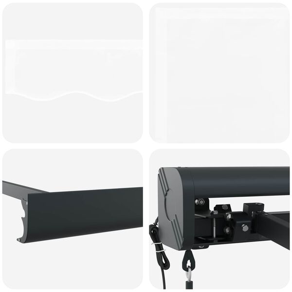 vidaXL Markíza Biela 350 x 250 x 165 cm Polyester a hliník