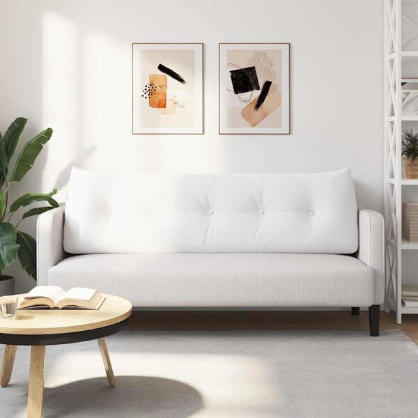 vidaXL Podu&scaron;ka na chrb&aacute;t Biela 160 x 24 x 50 cm l&aacute;tka