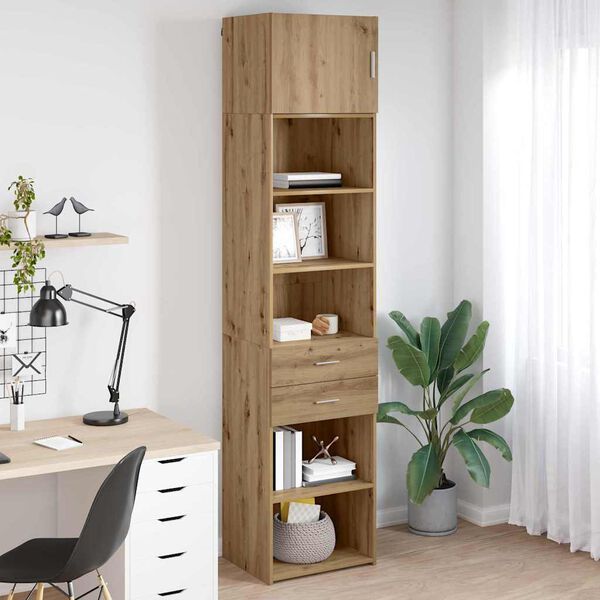 vidaXL Highboard Remeseln&yacute; dub 50 x 42,5 x 225 cm Kompozitn&eacute; drevo