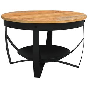vidaXL Konferenčn&yacute; stol&iacute;k &Oslash;68x43 cm ak&aacute;ciov&yacute; mas&iacute;v