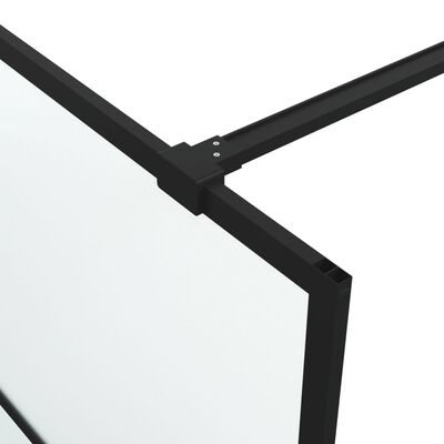 vidaXL Sprchová zástena čierna 100x195 cm matné ESG sklo
