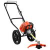 vidaXL Krovinorez s kolesami oranžov&yacute; 52 cm3 1,45 kW