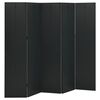 vidaXL Parav&aacute;n s 5 panelmi, čierny 200x180 cm oceľ