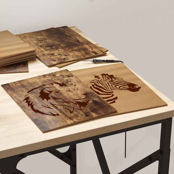 vidaXL Dekoračn&eacute; panely 50 pcs Dymov&aacute; dub 21 x 30 x 0,27 cm