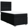 vidaXL Posteľn&yacute; r&aacute;m boxspring s matracom čierny 90x190 cm l&aacute;tka