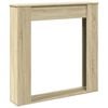 vidaXL Obloženie krbu dub sonoma 100x20x100 cm kompozitn&eacute; drevo