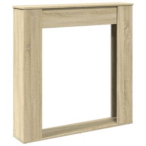 vidaXL Obloženie krbu dub sonoma 100x20x100 cm kompozitn&eacute; drevo