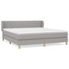 vidaXL Boxspring posteľ s matracom bledosiv&aacute; 180x200 cm l&aacute;tka
