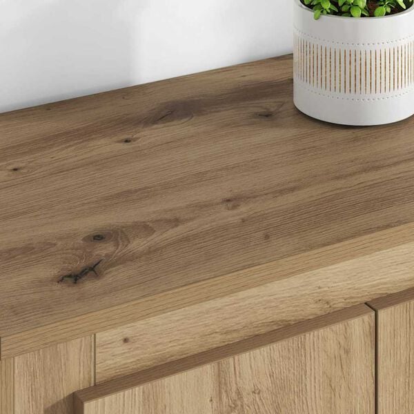 vidaXL Highboard so z&aacute;suvkou 3 pcs Remeseln&yacute; dub Kompozitn&eacute; drevo