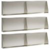 vidaXL Oporn&yacute; m&uacute;r 6 ks 80 x 12 x 30 cm Nehrdzavej&uacute;ca oceľ Strieborn&aacute;