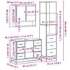 vidaXL 3-dielna s&uacute;prava k&uacute;peľňov&yacute;ch skriniek sonoma kompozitn&eacute; drevo